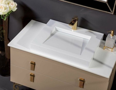 Столешница под раковину Boheme Armadi Art NeoArt 110 851-110 Белая 