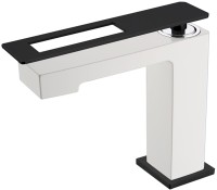 Смеситель для раковины Boheme Q 141-WB Белый Черный