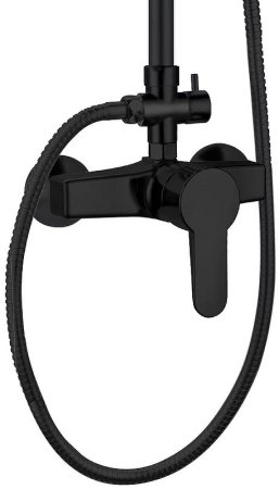 Душевая система Orange OneLife P01-912b Черная матовая 