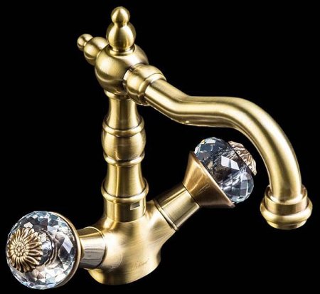 Смеситель для раковины Boheme Flora 312-FL Бронза 