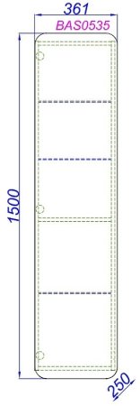 Шкаф пенал Aqwella Basic 35 BAS0535DZ Дуб золотой 