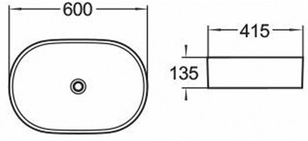 Раковина-чаша Comforty 60 78326 00004150364 Белая 