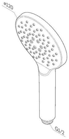 Ручной душ AM.PM Like F0280022 Черный матовый 