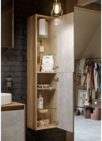 Корпус шкафа пенала Aqwella 5 Stars Mobi 36 MOB0535W подвесной Белый 