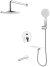 Душевая система скрытого монтажа с тропическим душем, ручным душем и изливом Milardo Rora (RORSB03M68) 
