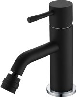 Смеситель для биде Boheme Uno 466-BCR Черный матовый Хром