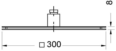Верхний душ Migliore Kvant 30465 Черный матовый 