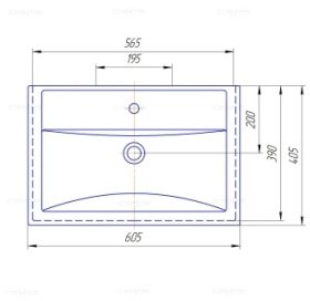 Тумба Санта Родос 60 с умывальником Фостер 60 