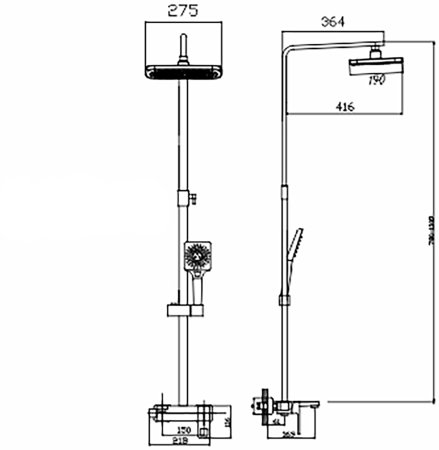 Душевая система MIXLINE ML34-06 Solo Black" (смеситель 35К с изл+лейка 3поз.+душ.шланг+тропич.душ.) (553217)" 