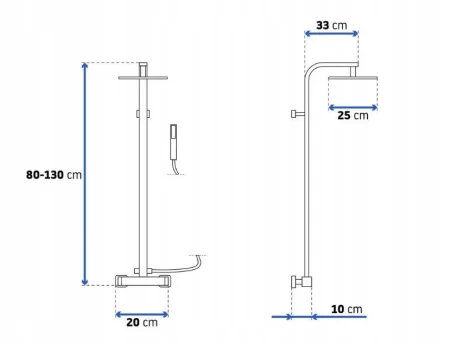 Душевая система 250 мм Rea Milan REA-P7000 