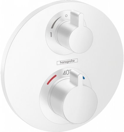 Смеситель для душа Hansgrohe Ecostat S 15758700 с термостатом Белый матовый 
