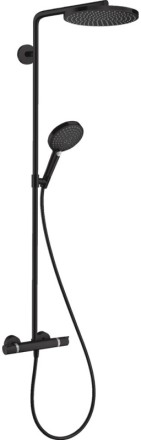 Душевая система Hansgrohe Raindance Select S Showerpipe 27633670 с термостатом Черный матовый 