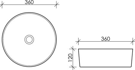 Раковина Ceramica Nova Element 36 см CN5001 