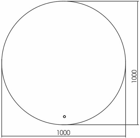 Зеркало Creto Elegante 100 21-D1000E с подсветкой с сенсорным выключателем 