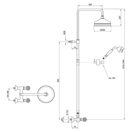 Душевая система Webert Karenina KA760405065 