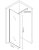 Душевая перегородка Berges Sky 110 064004 профиль Хром стекло прозрачное 