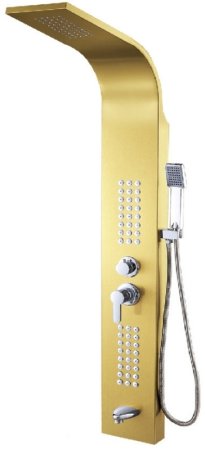 Душевая панель Potato P3545-4 Золотая 