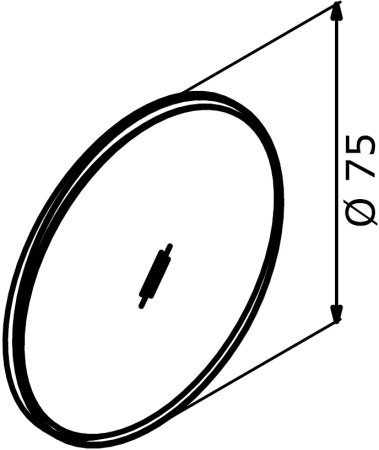 Зеркало ORKA Moonlight 75x75 c LED подсветкой, синий матовый 