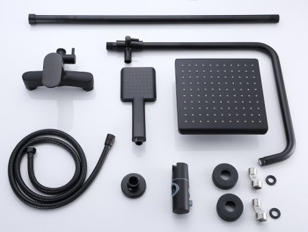 Душевая система Bond B01-8488 Черная матовая 