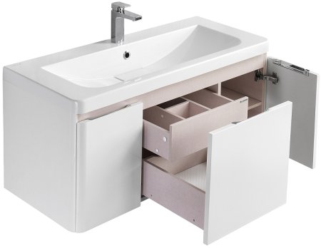 Тумба под раковину Aquaton Шерилл 105 1A206301SH010 подвесная Белая 