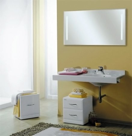 Зеркало Aquaton Отель 120 1A101402OT010 с подсветкой с функцией антипар 