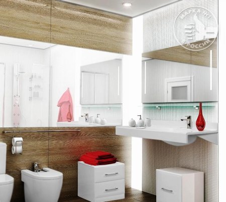 Зеркало Aquaton Отель 120 1A101402OT010 с подсветкой с функцией антипар 