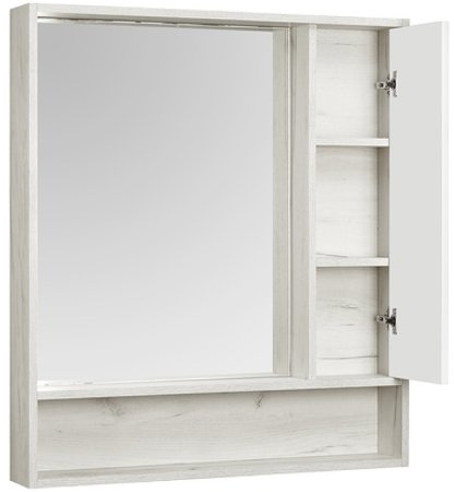Зеркало со шкафом Aquaton Флай 80 1A237702FAX10 Белый Дуб крафт 