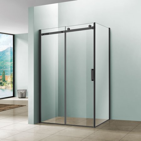Душевой уголок Vincea Como VSR-1C9012CLB 120х90 см. чёрный 