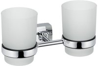 Стакан для ванной комнаты двойной FIXSEN KVADRO FX-61307, хром