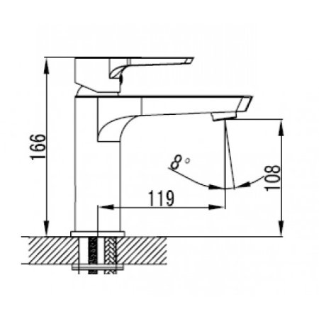 Смеситель для раковины Kaiser Atrio 60111 Хром 
