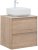 Тумба с раковиной Aquanet Nova Lite 60 дуб крафт (2 ящика) 