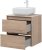 Тумба с раковиной Aquanet Nova Lite 60 дуб крафт (2 ящика) 
