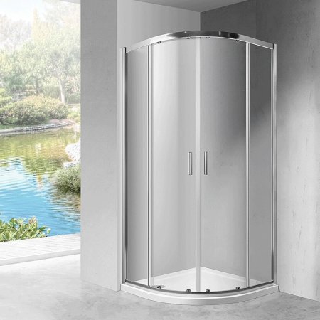 Душевой уголок Vincea Scala 90х90 VSQ-2SC900CL профиль Хром стекло прозрачное 