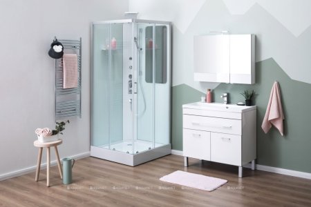 Зеркало-шкаф Aquanet Верона 90 белый 