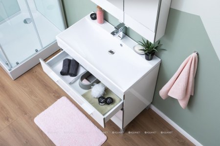 Зеркало-шкаф Aquanet Верона 90 белый 