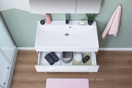 Зеркало-шкаф Aquanet Верона 90 белый 