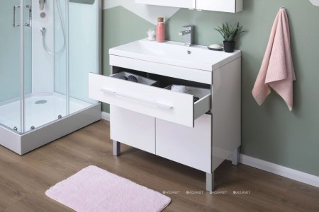 Зеркало-шкаф Aquanet Верона 90 белый 