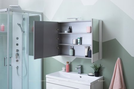 Зеркало-шкаф Aquanet Верона 90 белый 