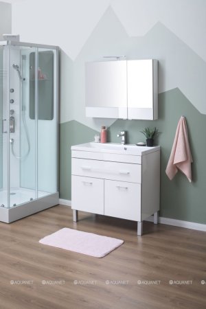 Зеркало-шкаф Aquanet Верона 90 белый 