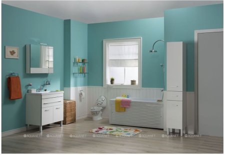 Зеркало-шкаф Aquanet Верона 90 белый 