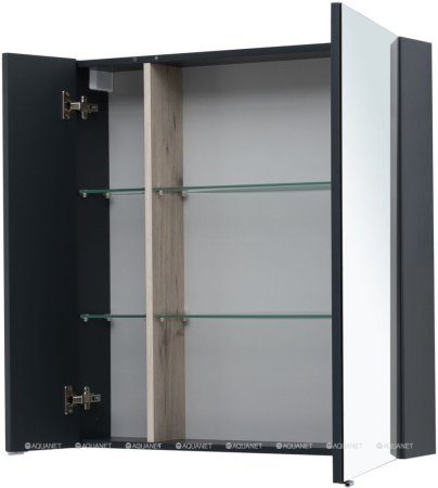 Зеркальный шкаф Aquanet Алвита New 80 Антрацит 