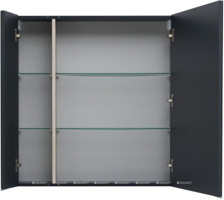 Зеркальный шкаф Aquanet Алвита New 80 Антрацит 