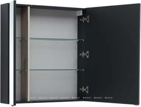Зеркальный шкаф Aquanet Алвита New 80 Антрацит 