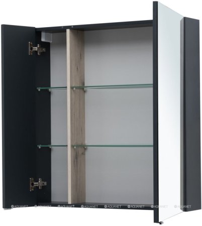 Зеркальный шкаф Aquanet Алвита New 80 Антрацит 