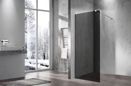 Душевая перегородка Vincea Walk-In 80 VSW-1H800CG профиль Хром стекло тонированное 