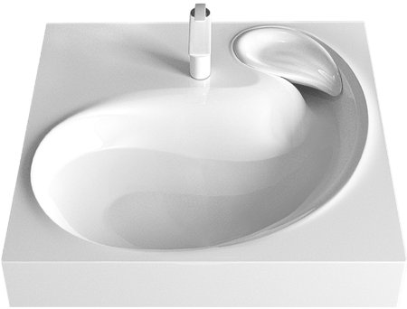 Раковина Azario Soft 61 CS00078299 на стиральную машину Белая 