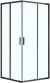 Душевой уголок Azario Milton 100x100 AZ-ND1142 1000 Black профиль Черный стекло прозрачное 