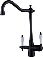 Смеситель для кухни Kaiser Vincent 31844-2 Черный мрамор