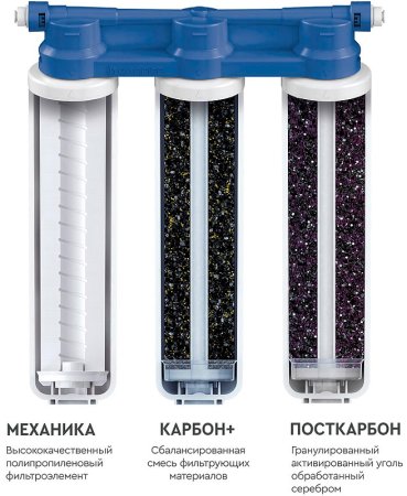 Смеситель для кухни Kaiser Teka БР13044-5 с фильтром Серебро 