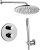Душевая система Paffoni Light KITLIQ018CR с термостатом Хром 